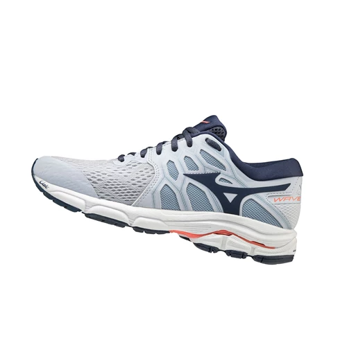 Indigo/Coral Mizuno Wave Equate 4 Women's Running Shoes | 746-BWNUEY