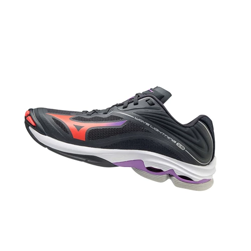 Navy/Coral Mizuno Wave Lightning Z6 Women's Volleyball Shoes | 508-PFRSEZ