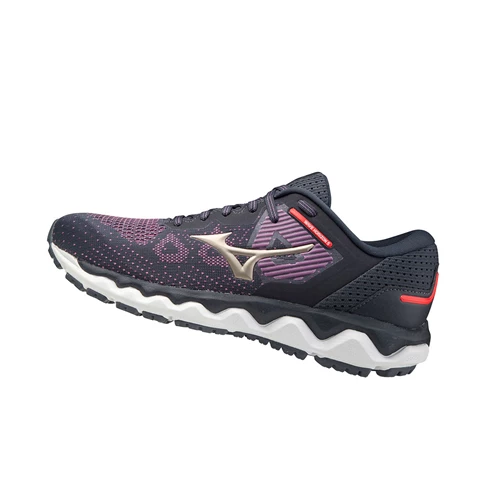 Navy/Purple/Gold Mizuno Wave Horizon 5 Women's Running Shoes | 490-TXUSOH