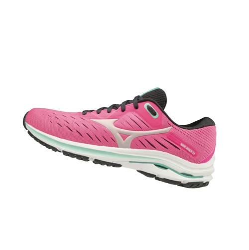 Pink Mizuno Wave Rider 24 Women's Running Shoes | 529-BAPDMJ