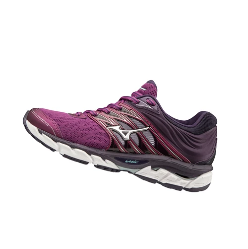 Purple/Silver Mizuno Wave Paradox 5 Women's Running Shoes | 143-LXWBNF