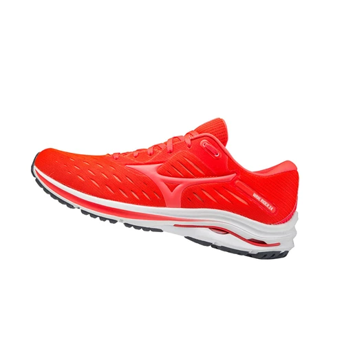 Red/Coral Mizuno Wave Rider 24 Men's Running Shoes | 546-XOWAUF