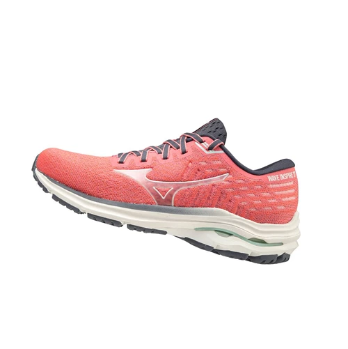 Red/White Mizuno Wave Inspire 17 Waveknit Women's Running Shoes | 873-NQTOHA