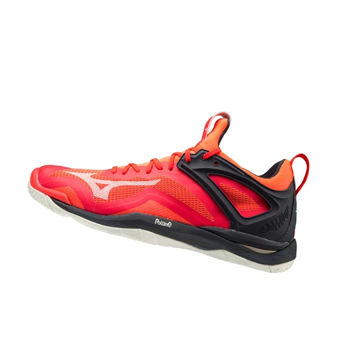 Red/White Mizuno Wave Mirage 3 Men's Handball Shoes | 453-CWDPEB