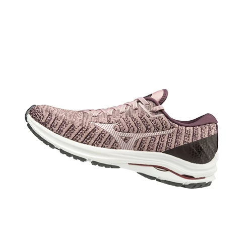 Rose Mizuno Wave Rider 24 Waveknitﾙ Women's Running Shoes | 802-VXWYEJ