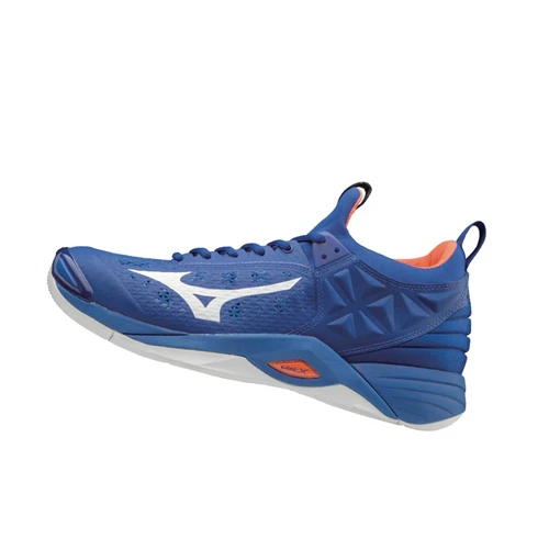 Royal/Orange Mizuno Wave Momentum Men's Volleyball Shoes | 198-LNVUPD