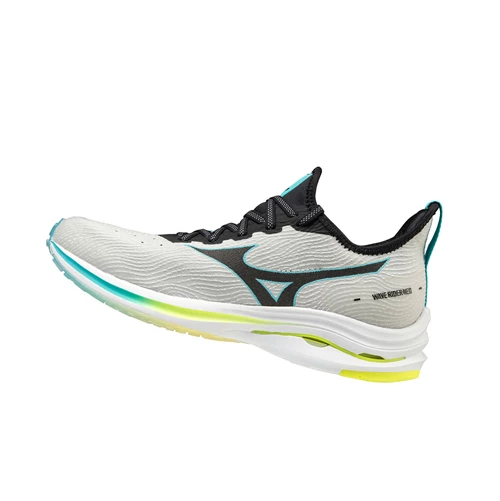 White/Black/Blue Mizuno Wave Rider Neo Women's Running Shoes | 137-CFVAWB