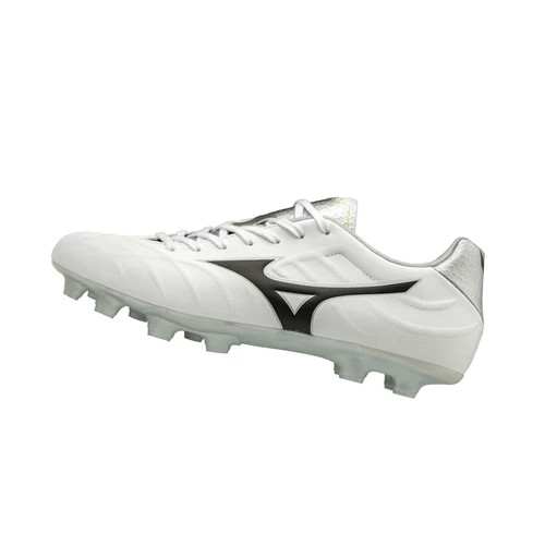 White/Black Mizuno Rebula V3 Men's Football Shoes | 587-DLSXTA