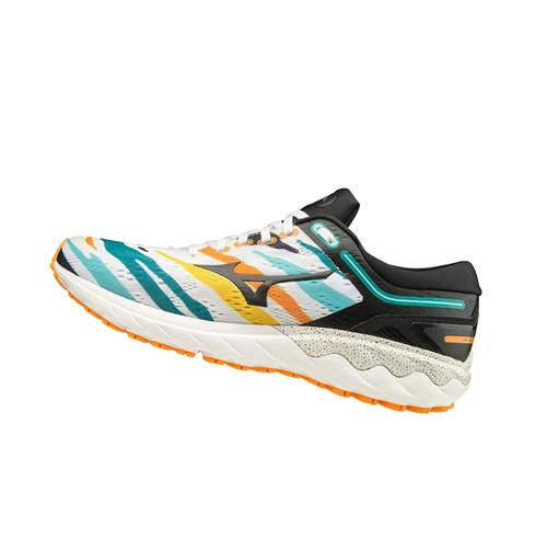 White/Black/Orange Mizuno Wave Skyrise X Ceizer Women's Running Shoes | 936-RJCBIA