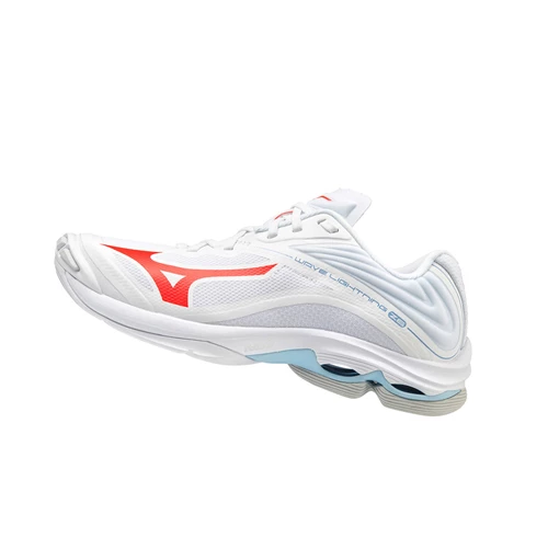 White/ Blue Mizuno Wave Lightning Z6 Women's Volleyball Shoes | 193-SEGIMH