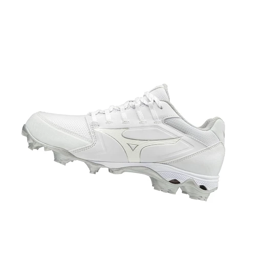 White Mizuno 9-spike Advanced Finch Elite 4 Tpu Molded Women's Softball Cleats | 509-UHZXRB