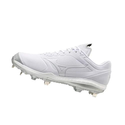 White Mizuno Sweep 5 Low Metal Women's Softball Cleats | 729-ZUBIDH