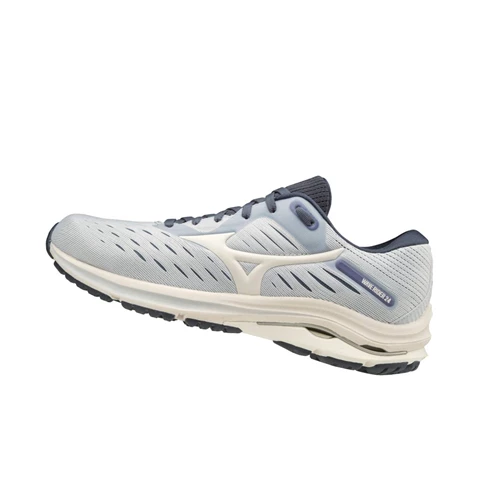 White/Purple Mizuno Wave Rider 24 Women's Running Shoes | 846-UWHDTG