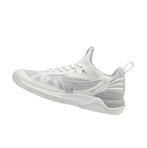 White/Silver Mizuno Wave Luminous Women's Volleyball Shoes | 431-WBKTVU