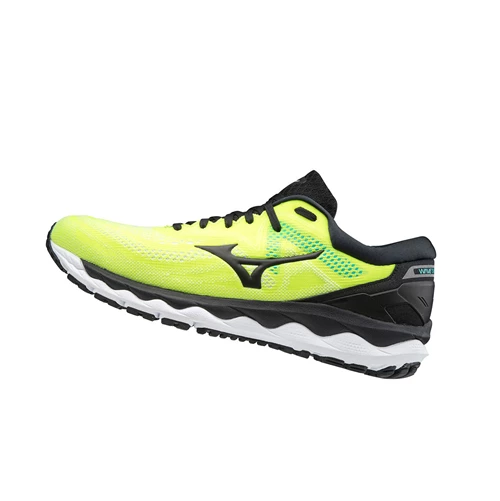 Yellow/Black Mizuno Wave Sky 4 Men's Running Shoes | 675-BVRPWH