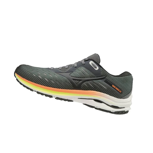 deep Green Mizuno Wave Rider 24 Men's Running Shoes | 294-QASFIN